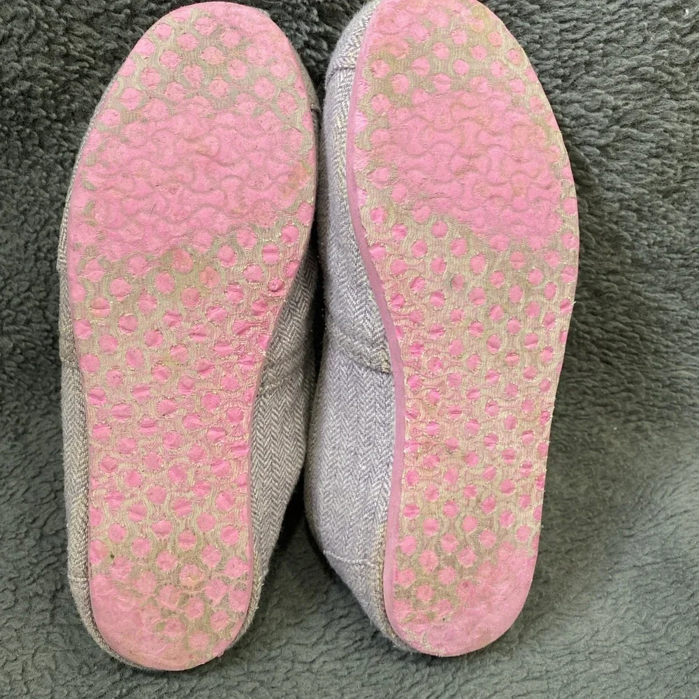 Tom's Purple Quilted Shoes With Pink Soles Women's Size 7